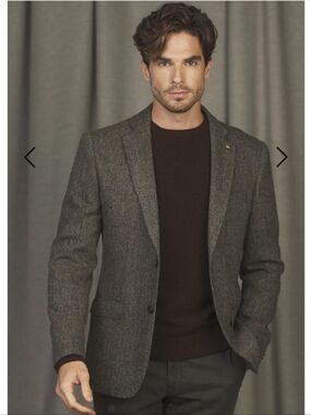 Magee Donegal Wool Tweed Herringbone Blazer Sportcoat Multi Color